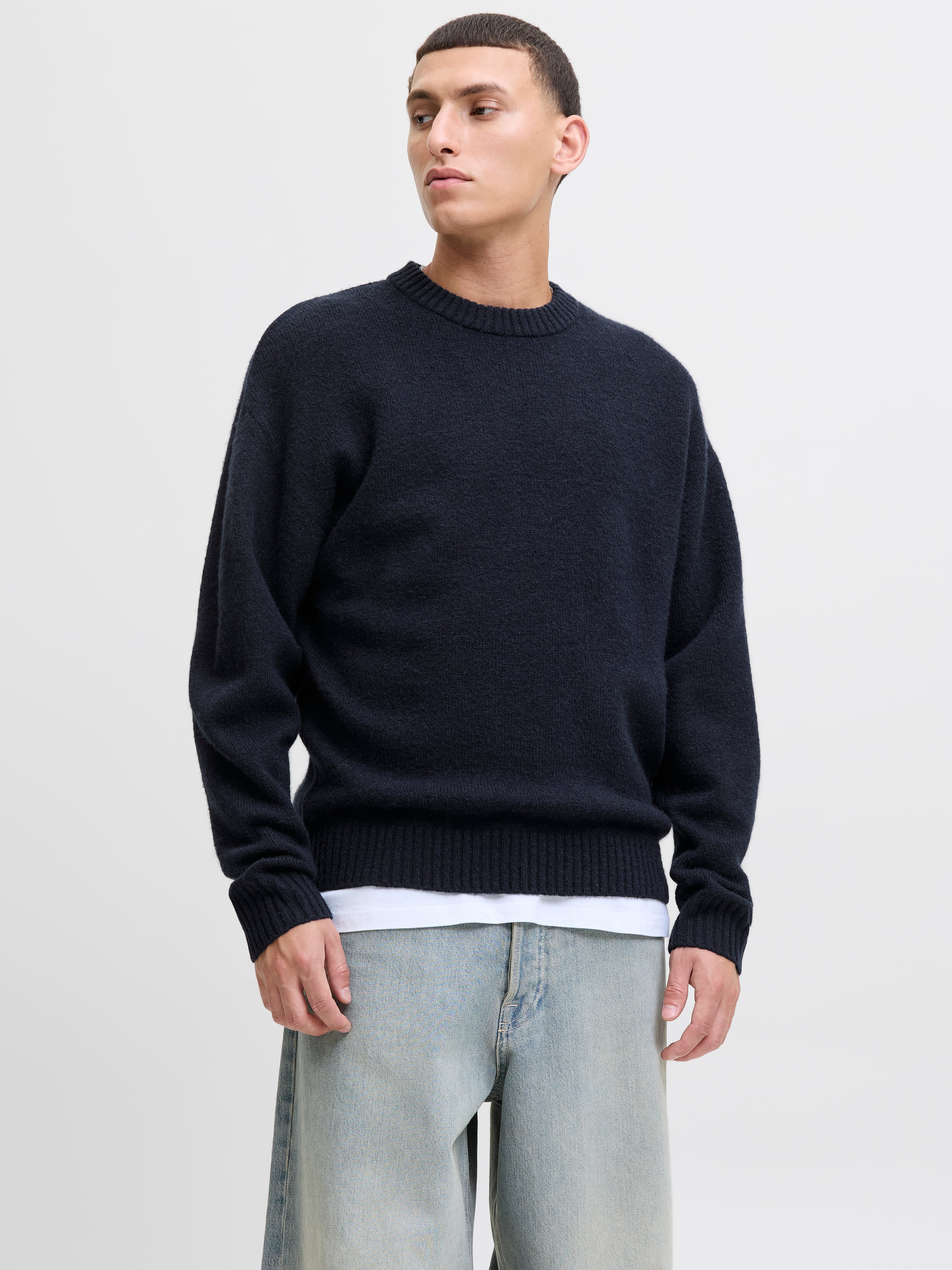 Thumbnail - Einfarbig Strickpullover