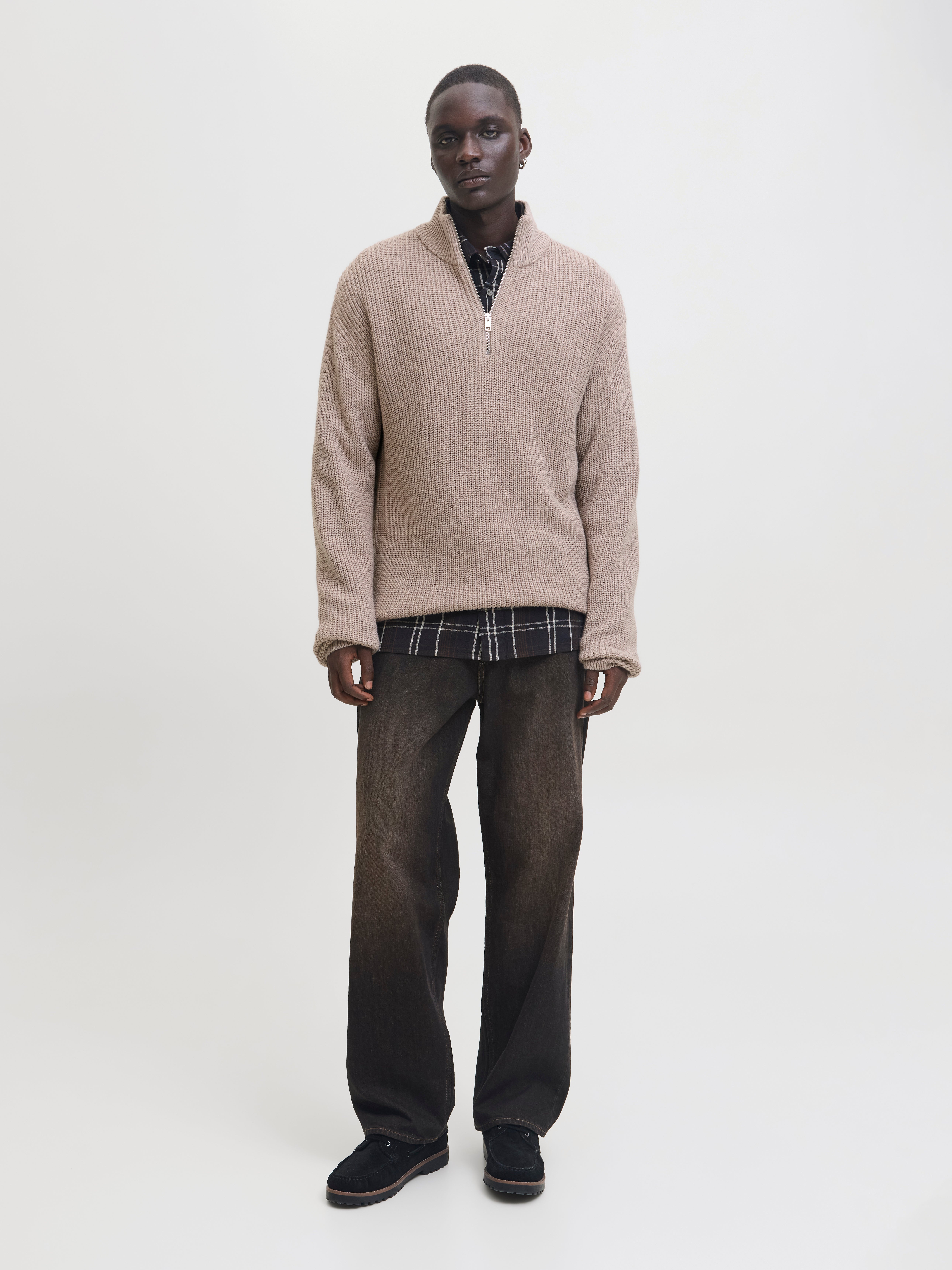 Thumbnail - Einfarbig Strickpullover