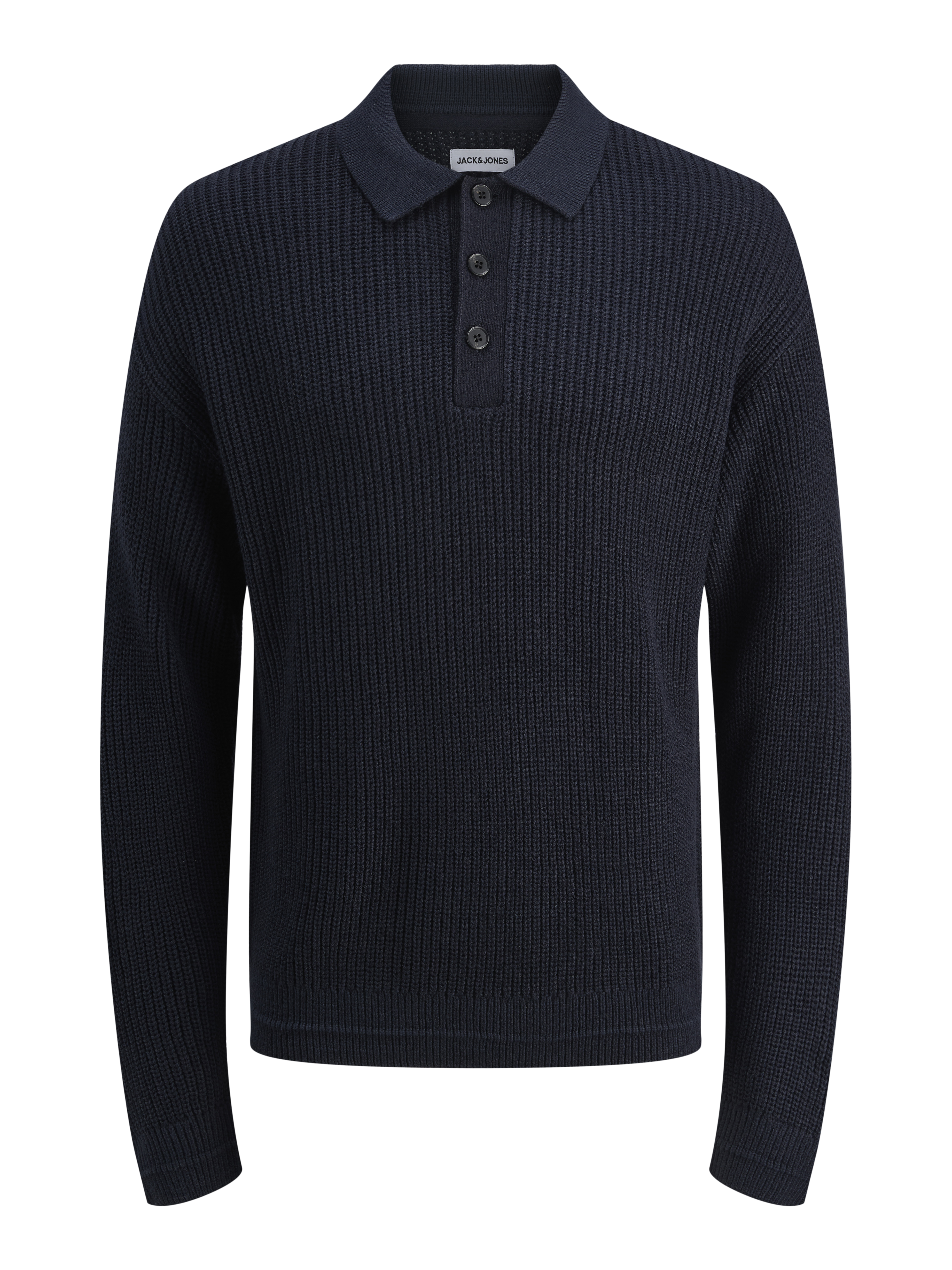 Thumbnail - Einfarbig Gestricktes Polo