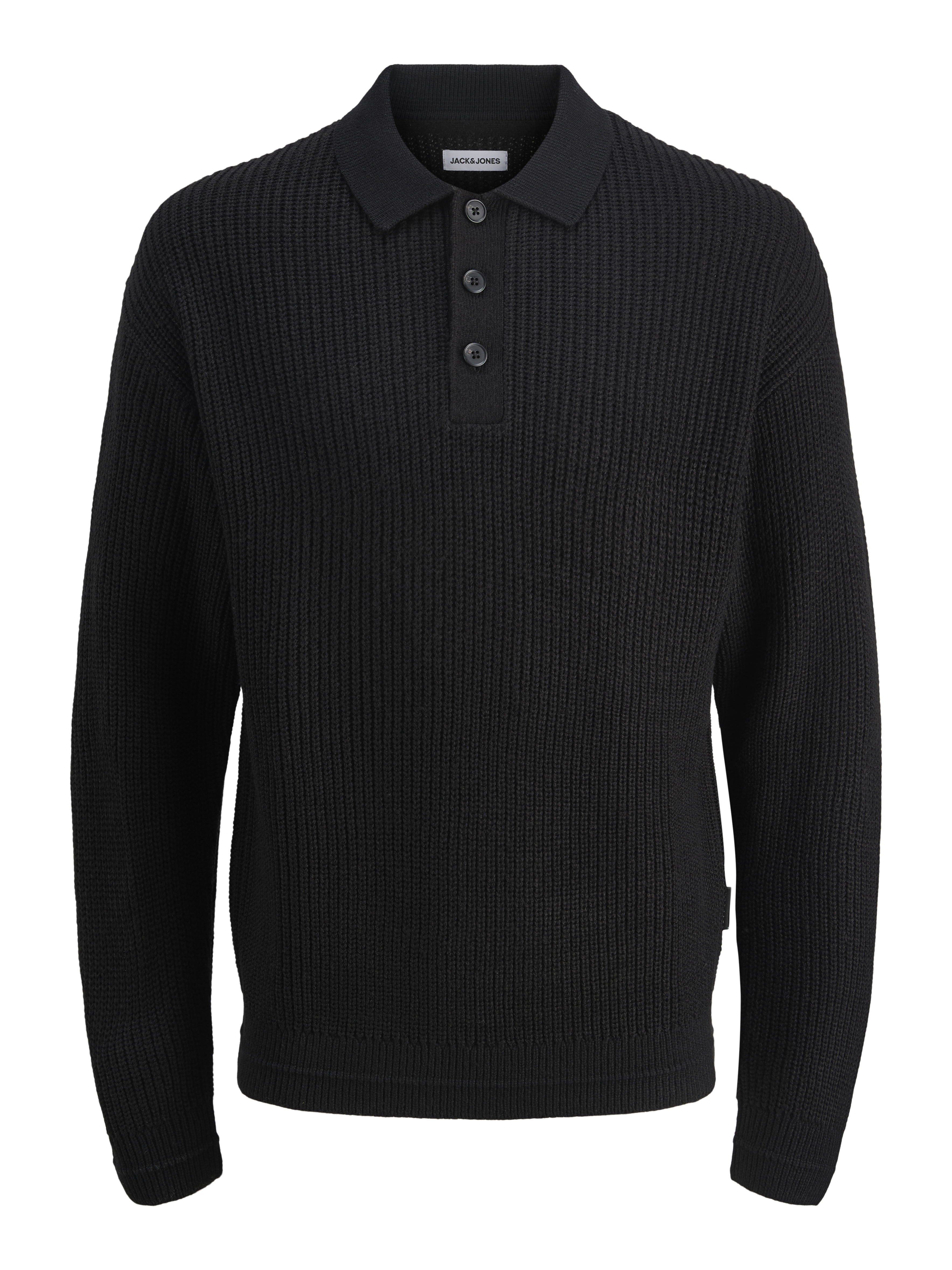 Thumbnail - Einfarbig Gestricktes Polo