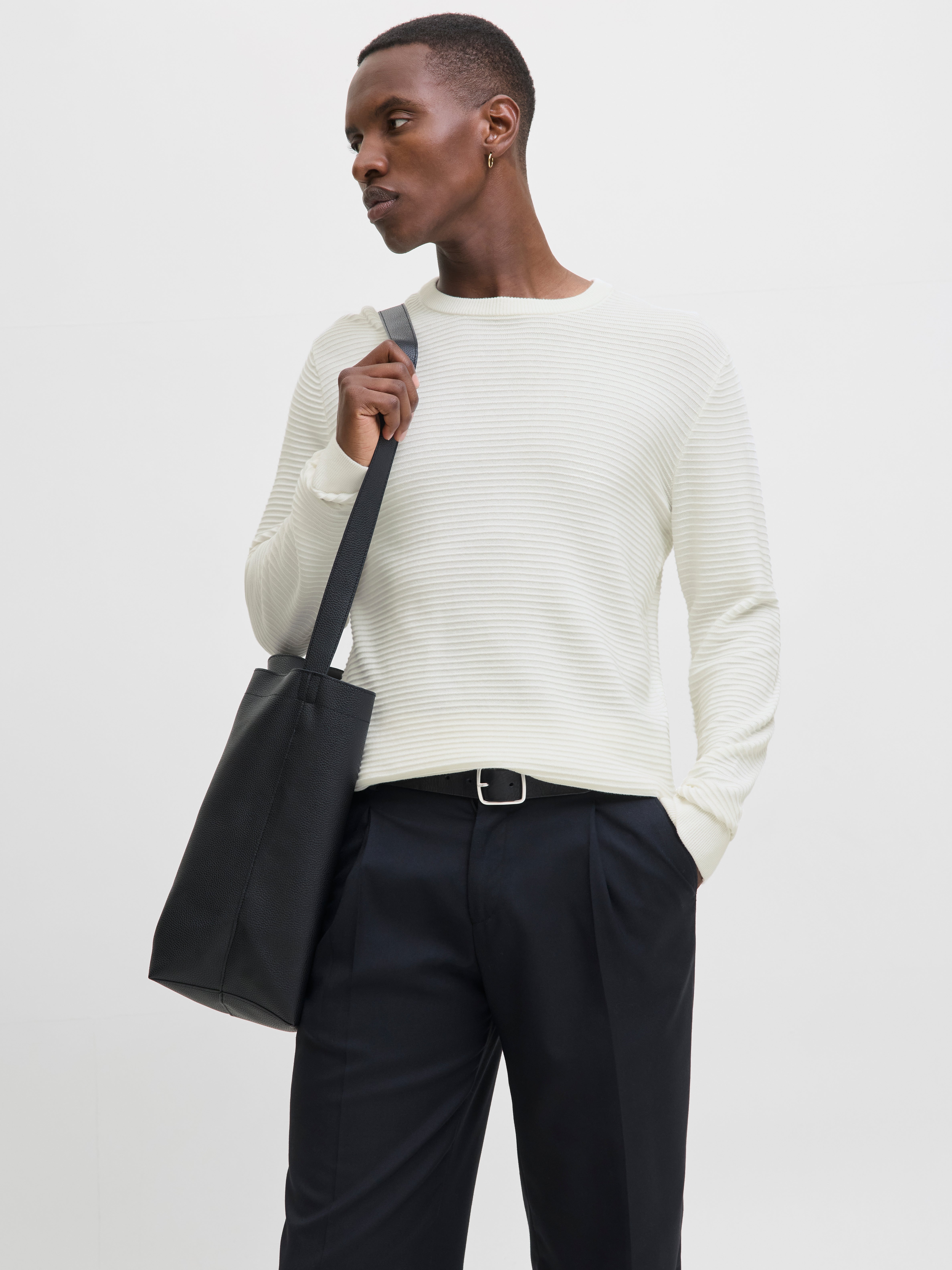 Thumbnail - Einfarbig Strickpullover