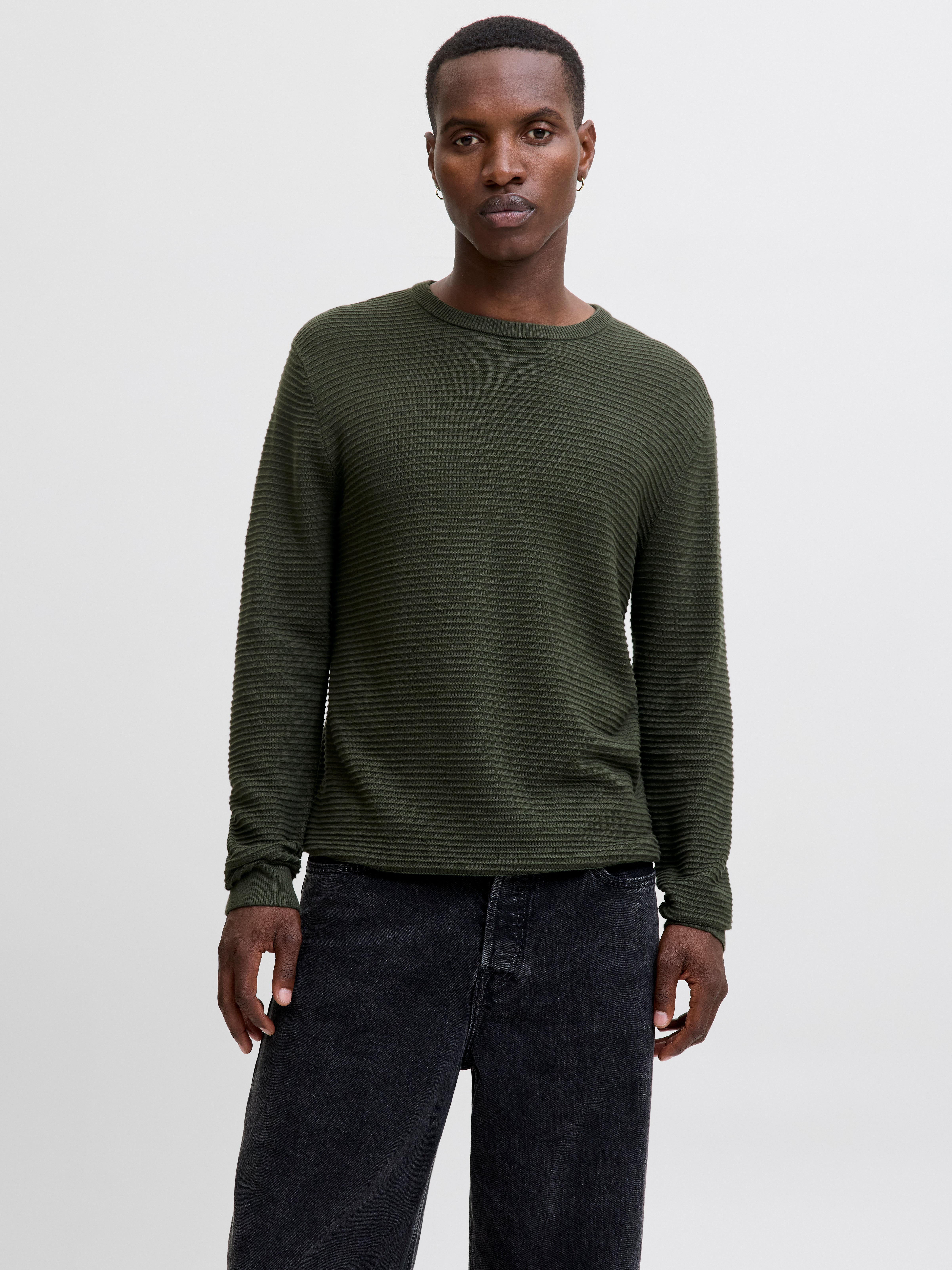 Thumbnail - Einfarbig Strickpullover