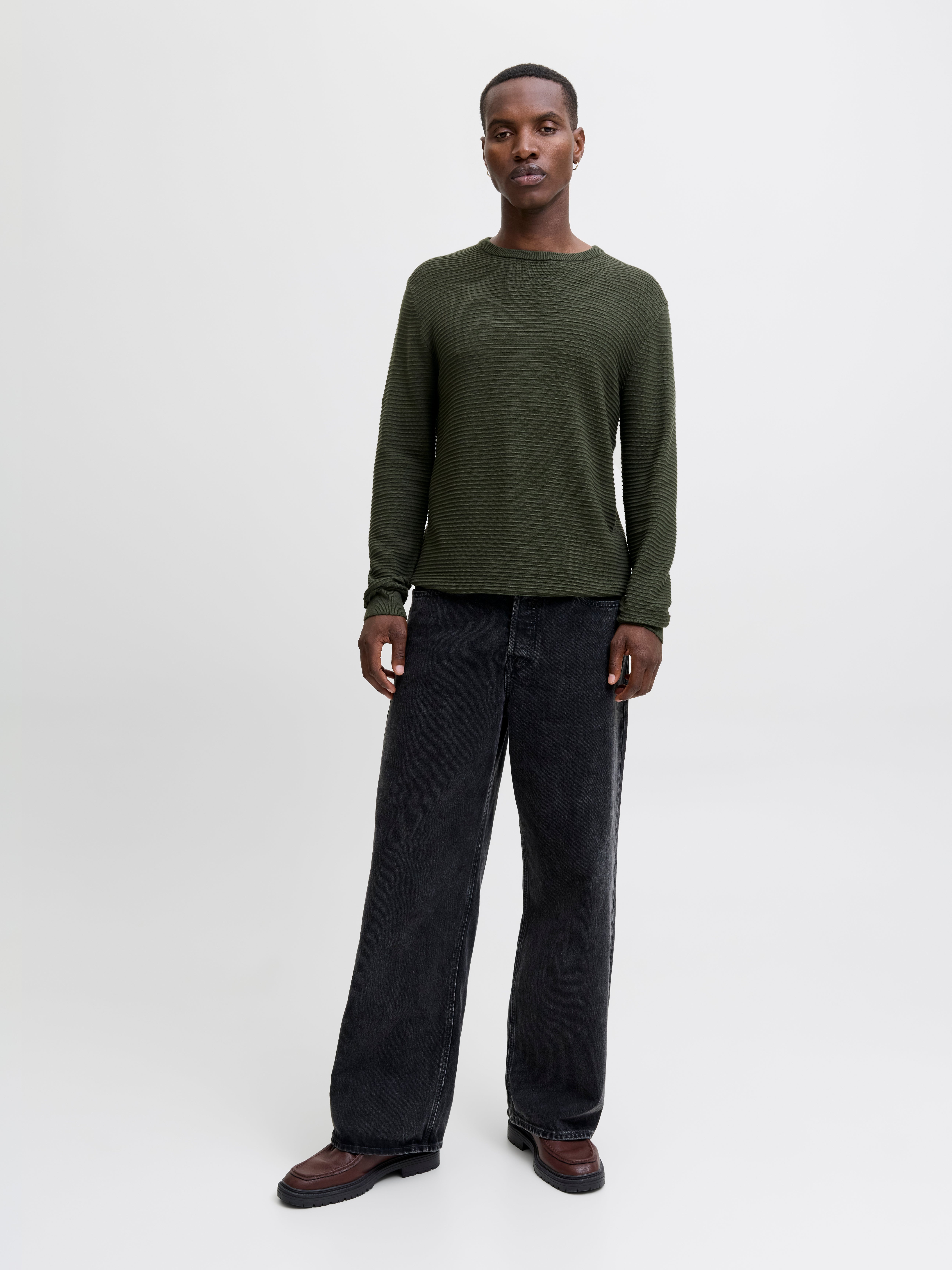 Thumbnail - Einfarbig Strickpullover