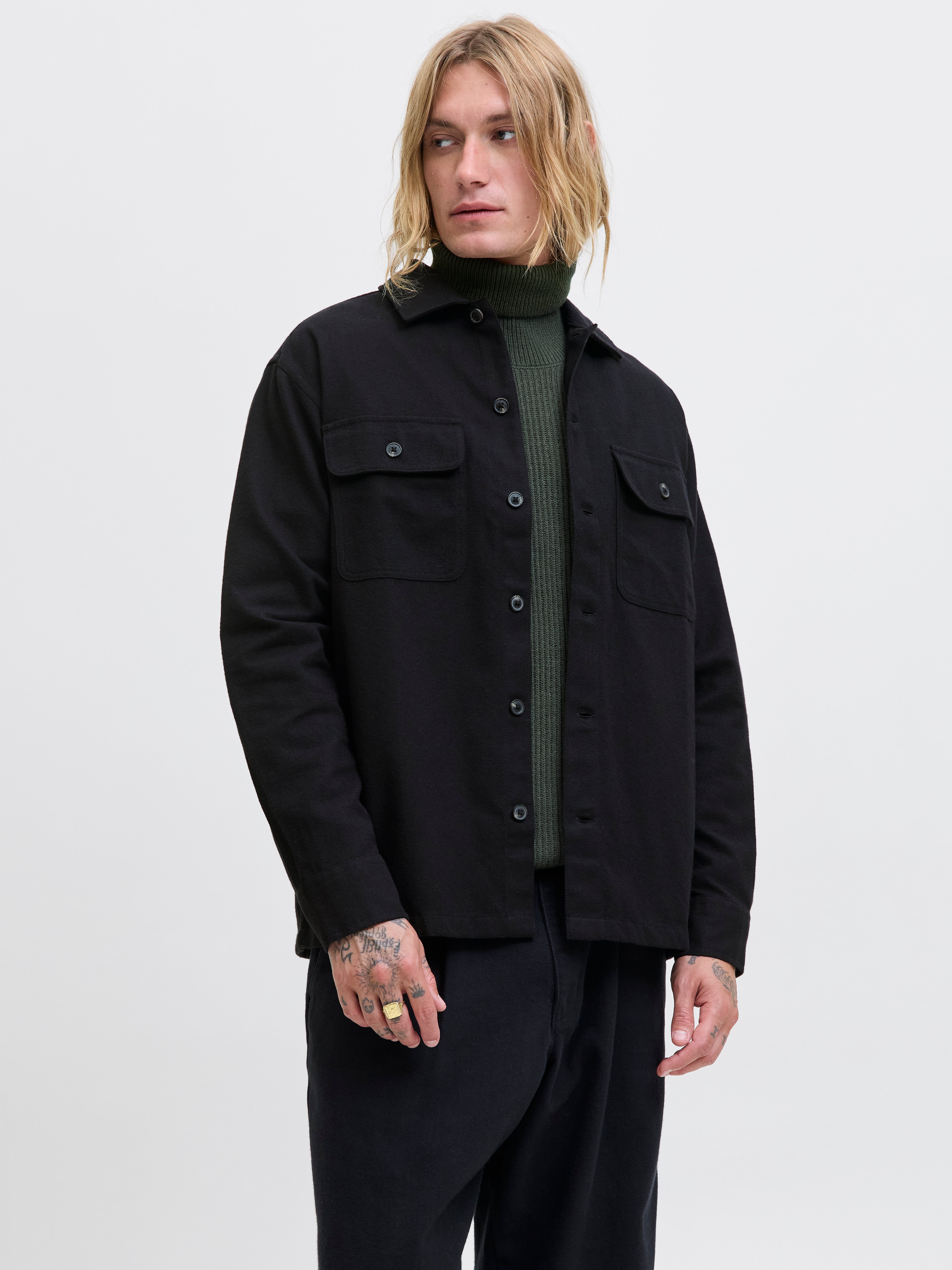 Jack & Jones JOROLLIE CHECK OVERSHIRT LS Herren Hemd Übergangsjacke Jack & Jones JOROLLIE CHECK OVERSHIRT LS Herren Hemd Übergangsjacke