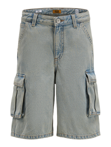Jack & Jones Krój baggy Krótkie bojówki Junior -Blue Denim - 12278977