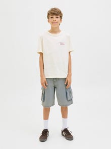 Jack & Jones Bagijs Fit Kravas šorti JUNIOR -Blue Denim - 12278977