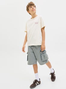 Jack & Jones Bagijs Fit Kravas šorti JUNIOR -Blue Denim - 12278977
