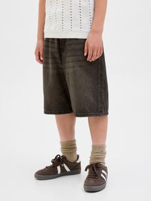 Jack & Jones Baggy Fit Pantaloni scurți din denim JUNIOR -Black Denim - 12278978