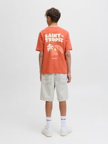 Jack & Jones Loose Fit Short en denim Junior -Ecru - 12278982