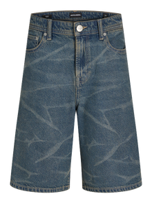 Jack & Jones Bagijs Fit Džinsa šorti JUNIOR -Blue Denim - 12278988