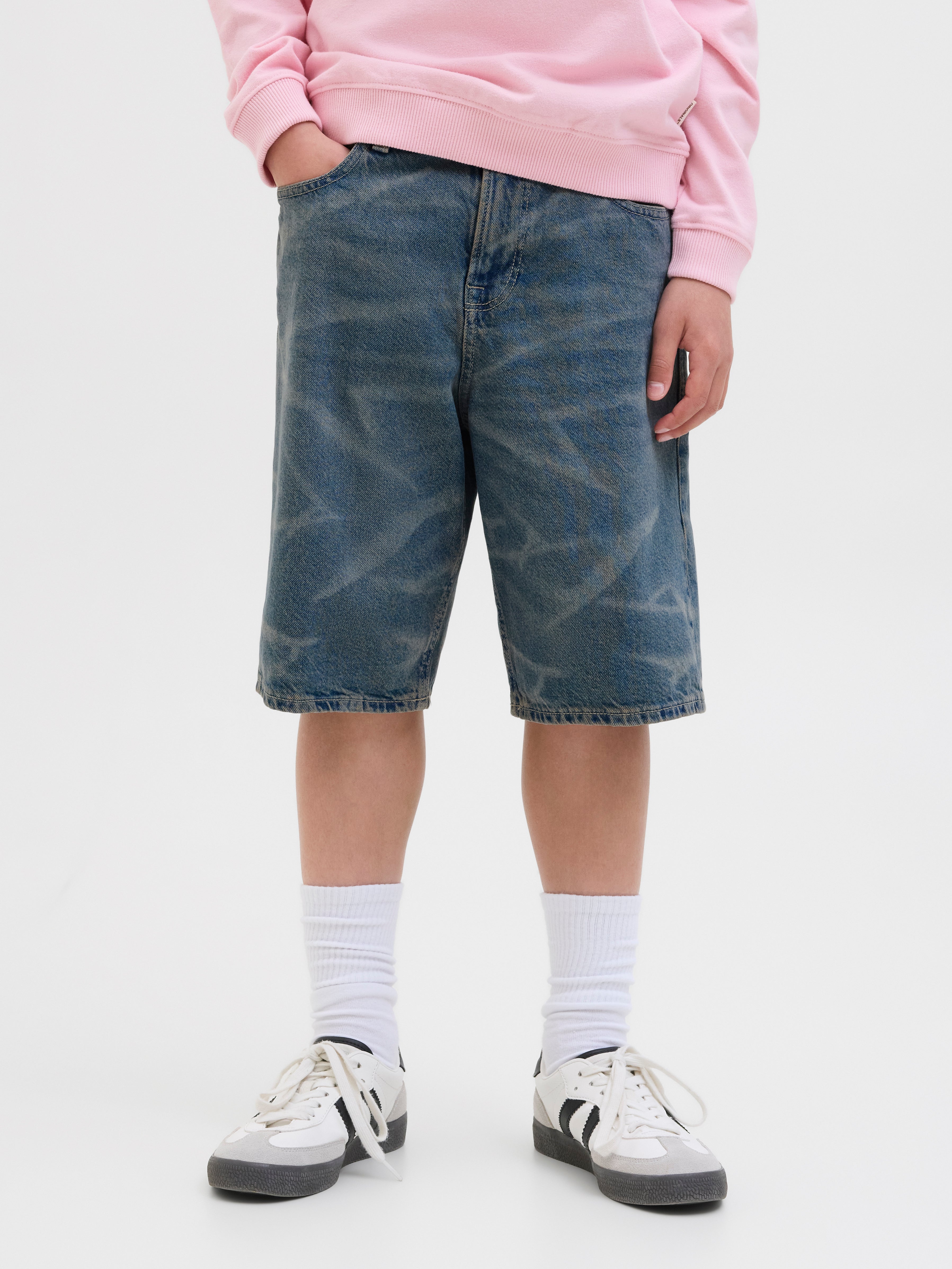 Baggy Fit Jeans-shorts Junior
