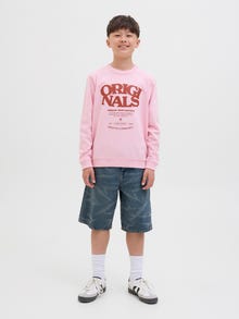Jack & Jones Bagijs Fit Džinsa šorti JUNIOR -Blue Denim - 12278988