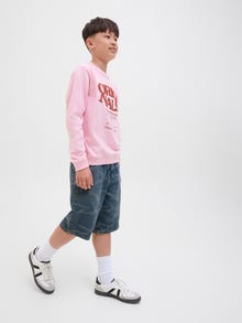 Jack & Jones Bagijs Fit Džinsa šorti JUNIOR -Blue Denim - 12278988