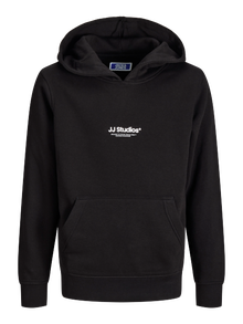 Jack & Jones Felpa con cappuccio Stampato Junior -Black - 12279109