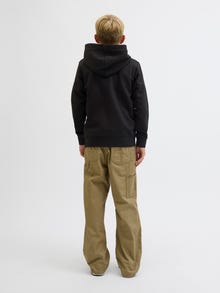 Jack & Jones Felpa con cappuccio Stampato Junior -Black - 12279109