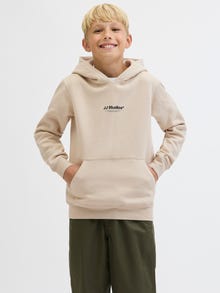 Jack & Jones Gedruckt Kapuzenpullover Junior -Moonbeam - 12279109