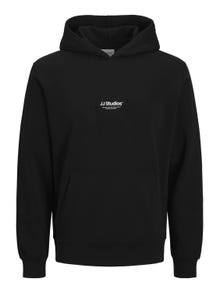 Jack & Jones Potištěný Mikina s kapucí Mini -Black - 12279110