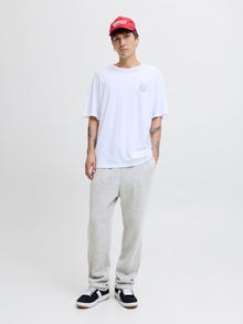 Jack & Jones Relaxed Fit Nohavice voľného strihu -Light Grey Melange - 12279134