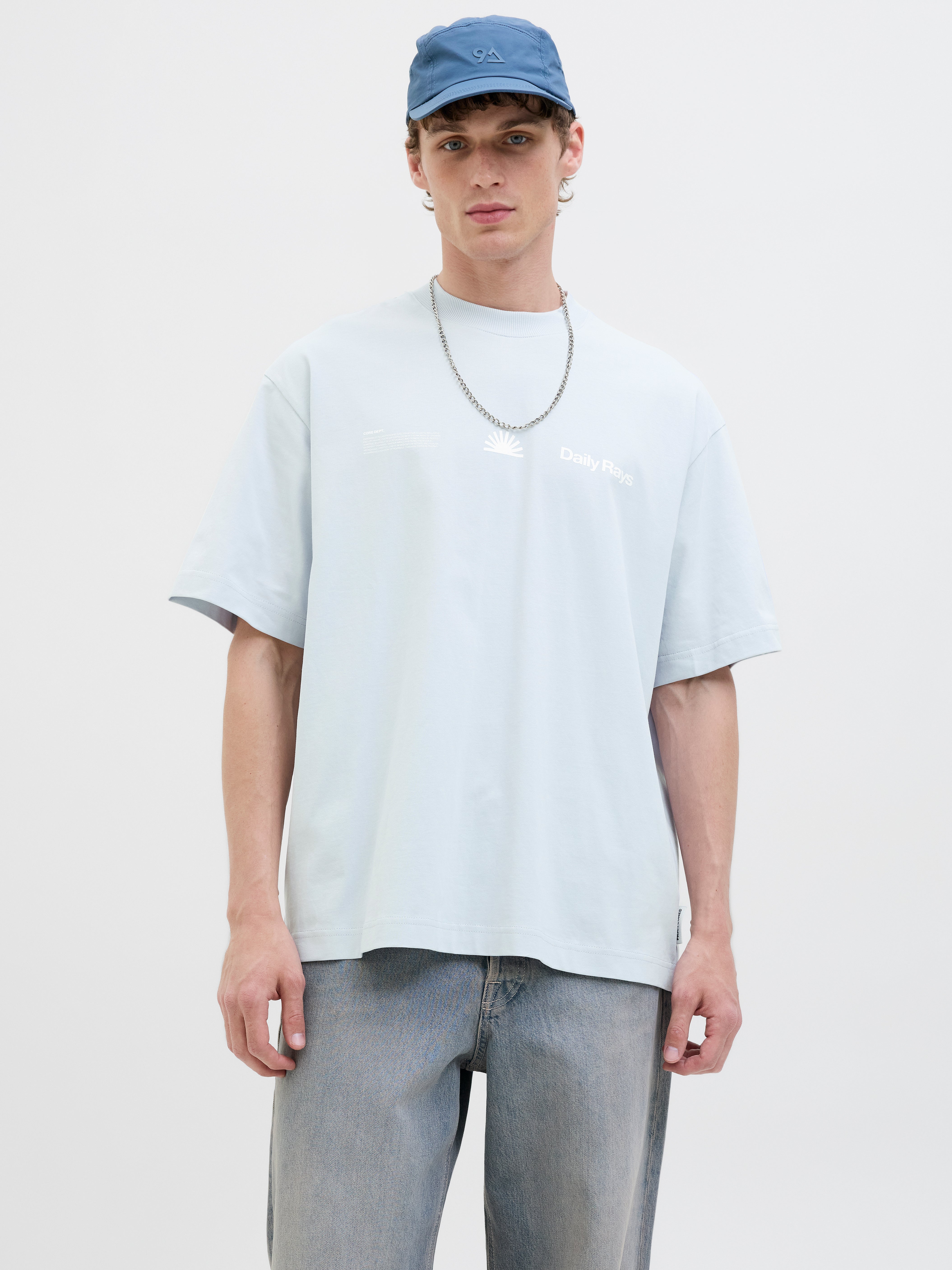 Gedruckt Rundhalsausschnitt T-shirt