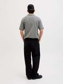 Jack & Jones Einfarbig Polokragen T-shirt -Ultimate Grey - 12279177