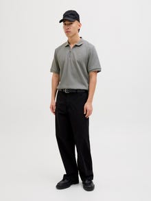 Jack & Jones Gładka Polo T-shirt -Ultimate Grey - 12279177