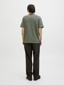 Jack & Jones Einfarbig Polokragen T-shirt -Agave Green - 12279177
