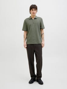 Jack & Jones Einfarbig Polokragen T-shirt -Agave Green - 12279177