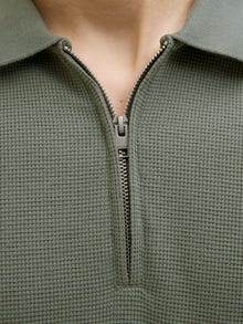 Jack & Jones Einfarbig Polokragen T-shirt -Agave Green - 12279177