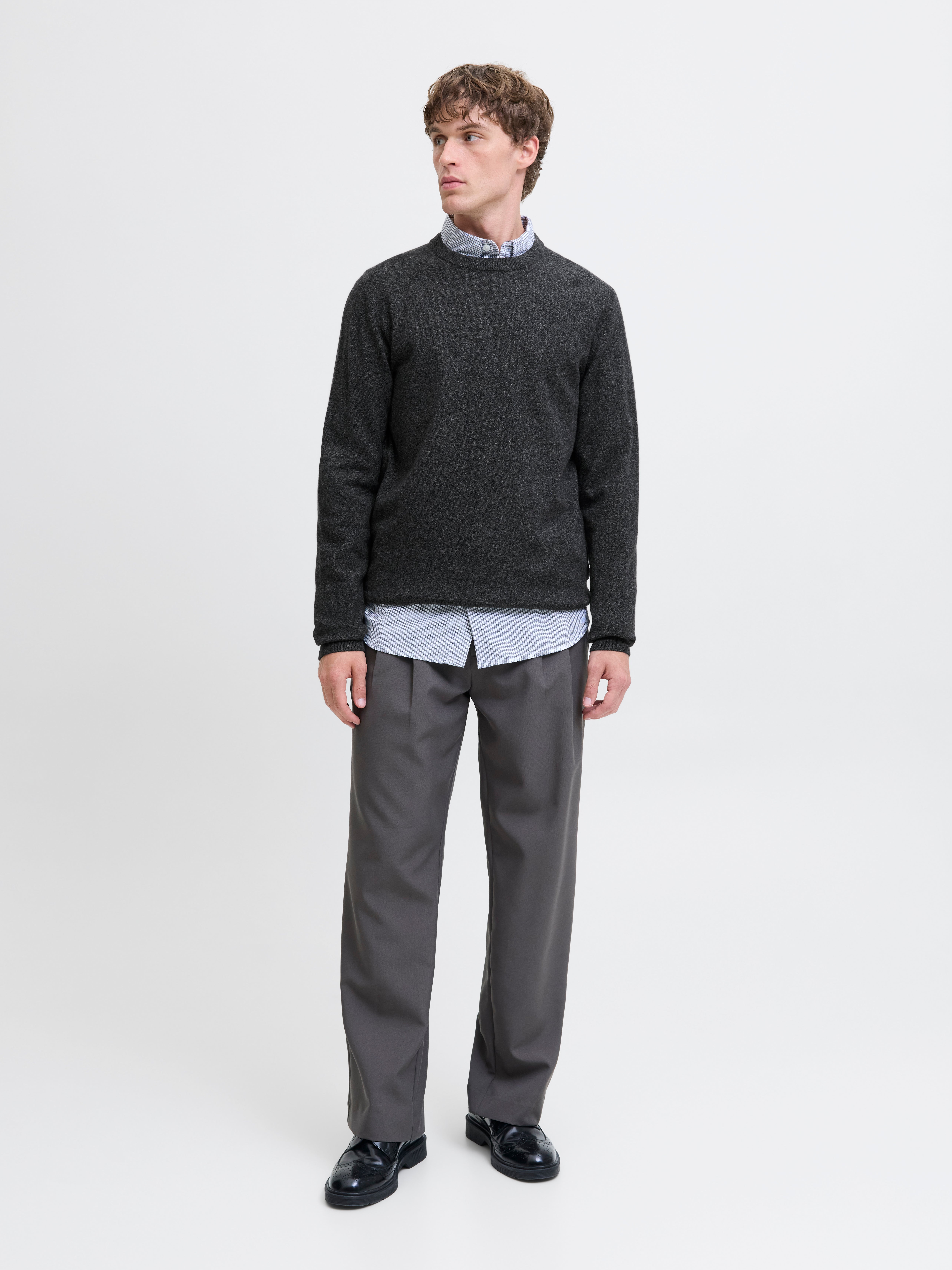Thumbnail - Einfarbig Strickpullover