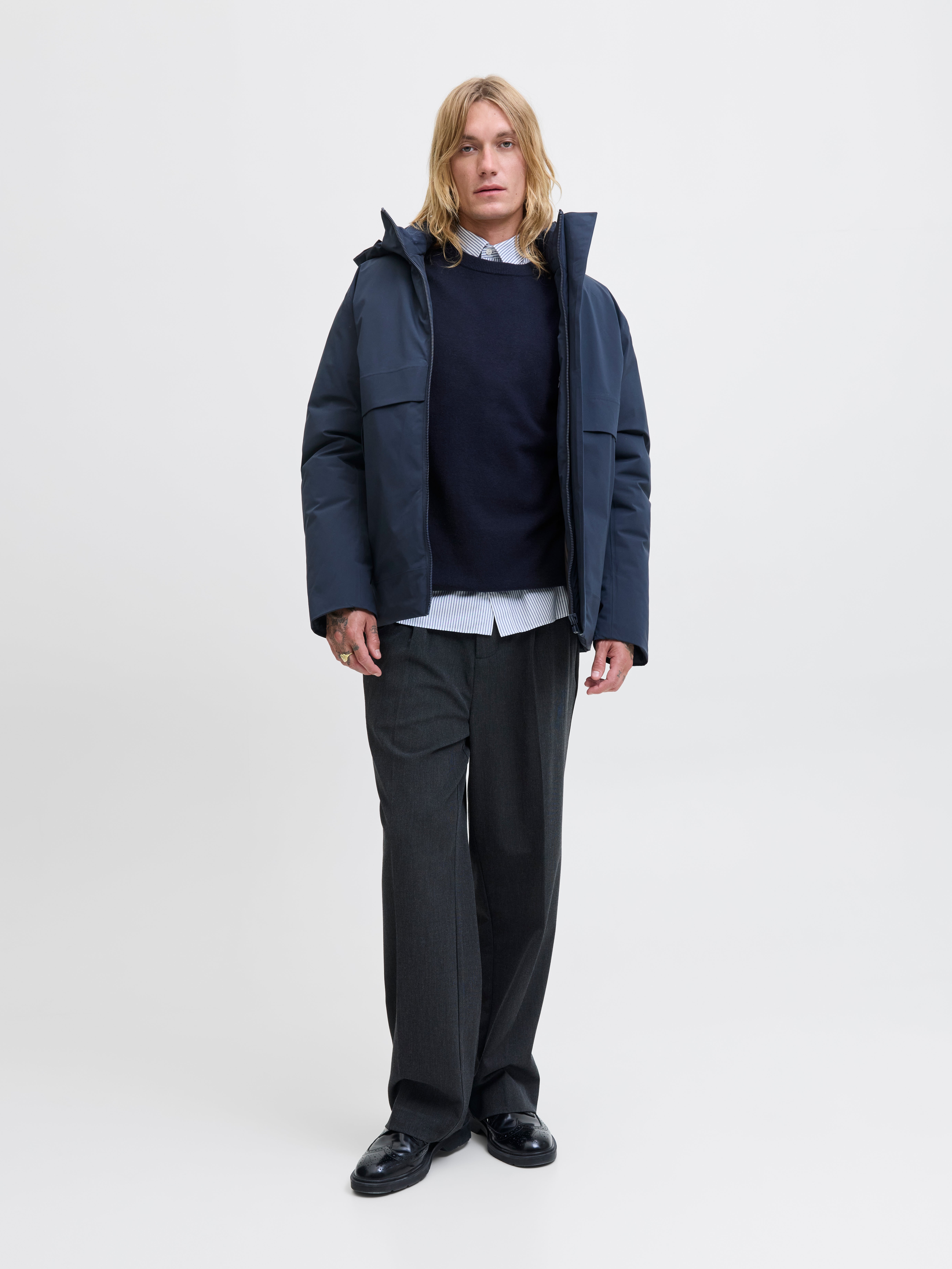 Thumbnail - Einfarbig Strickpullover