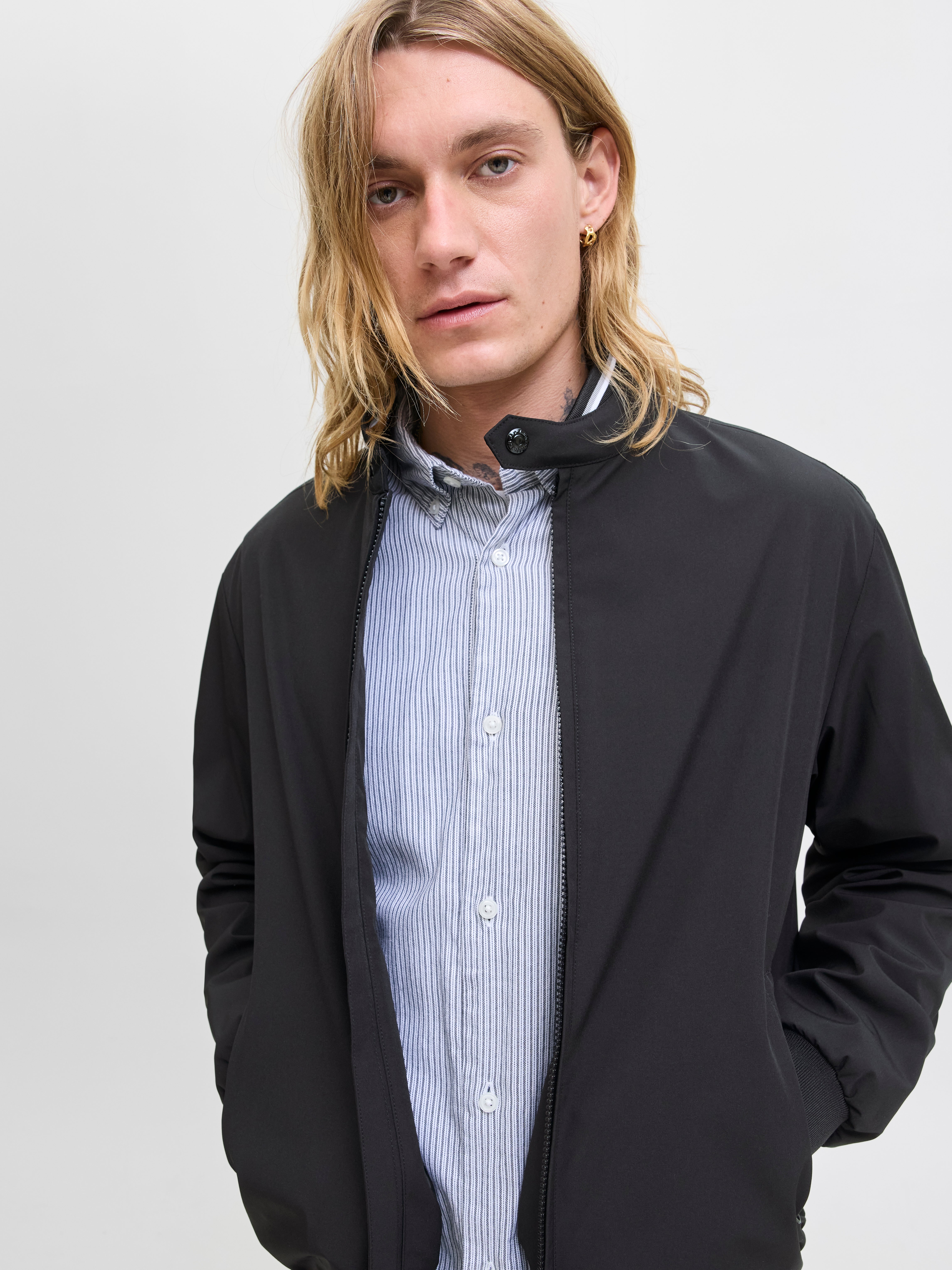 Giacca Jack & Jones Jjbrook Bomber Blu scuro Taglia:S Giacca Jack & Jones Jjbrook Bomber Blu scuro Taglia:S