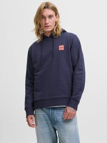 Jack & Jones Logo Hoodie -Sky Captain - 12279261
