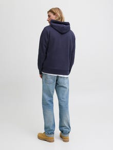 Jack & Jones Logo Hoodie -Sky Captain - 12279261
