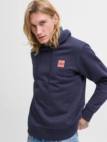 Jack & Jones Logo Hoodie -Sky Captain - 12279261
