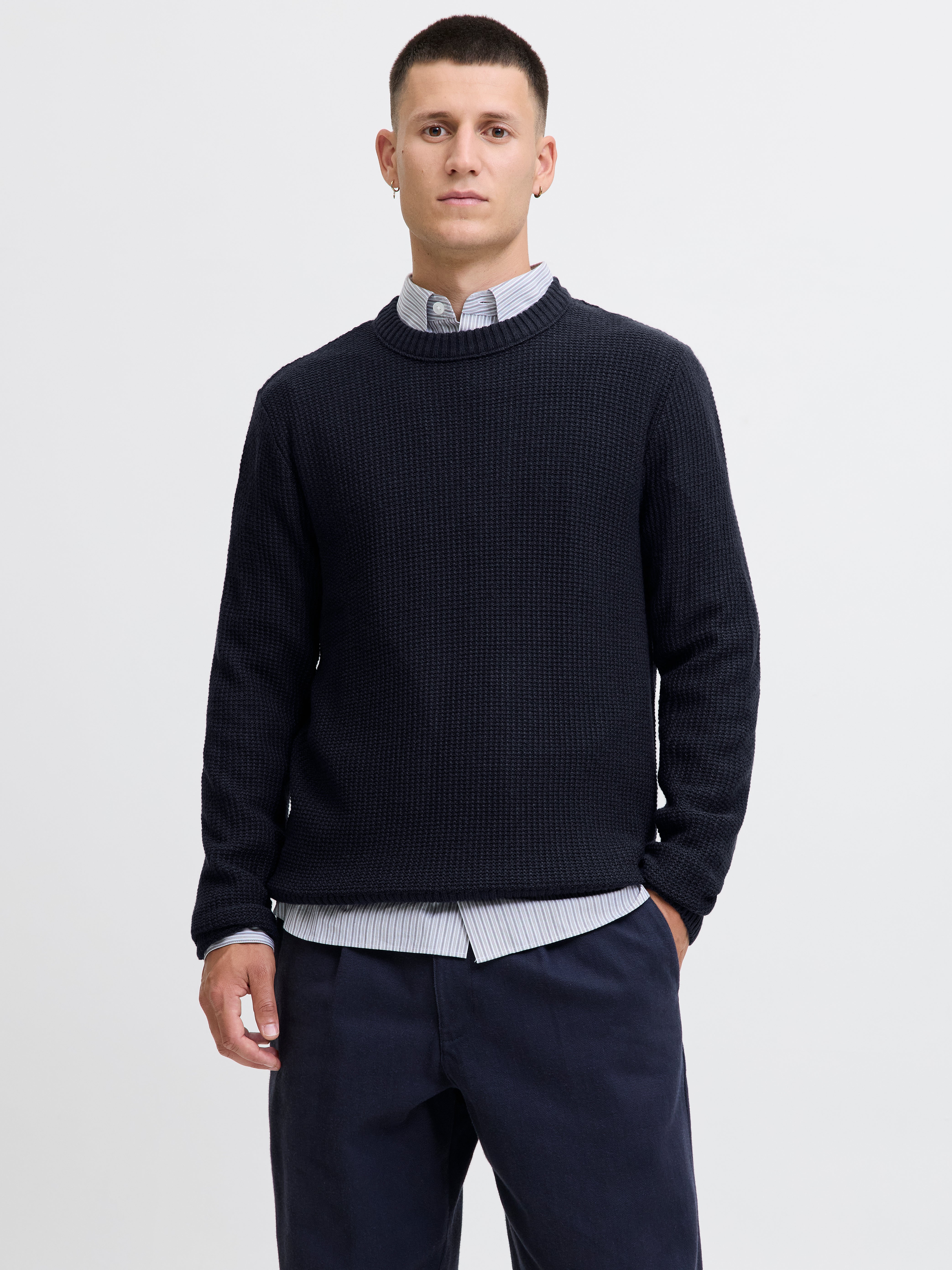 Thumbnail - Einfarbig Strickpullover