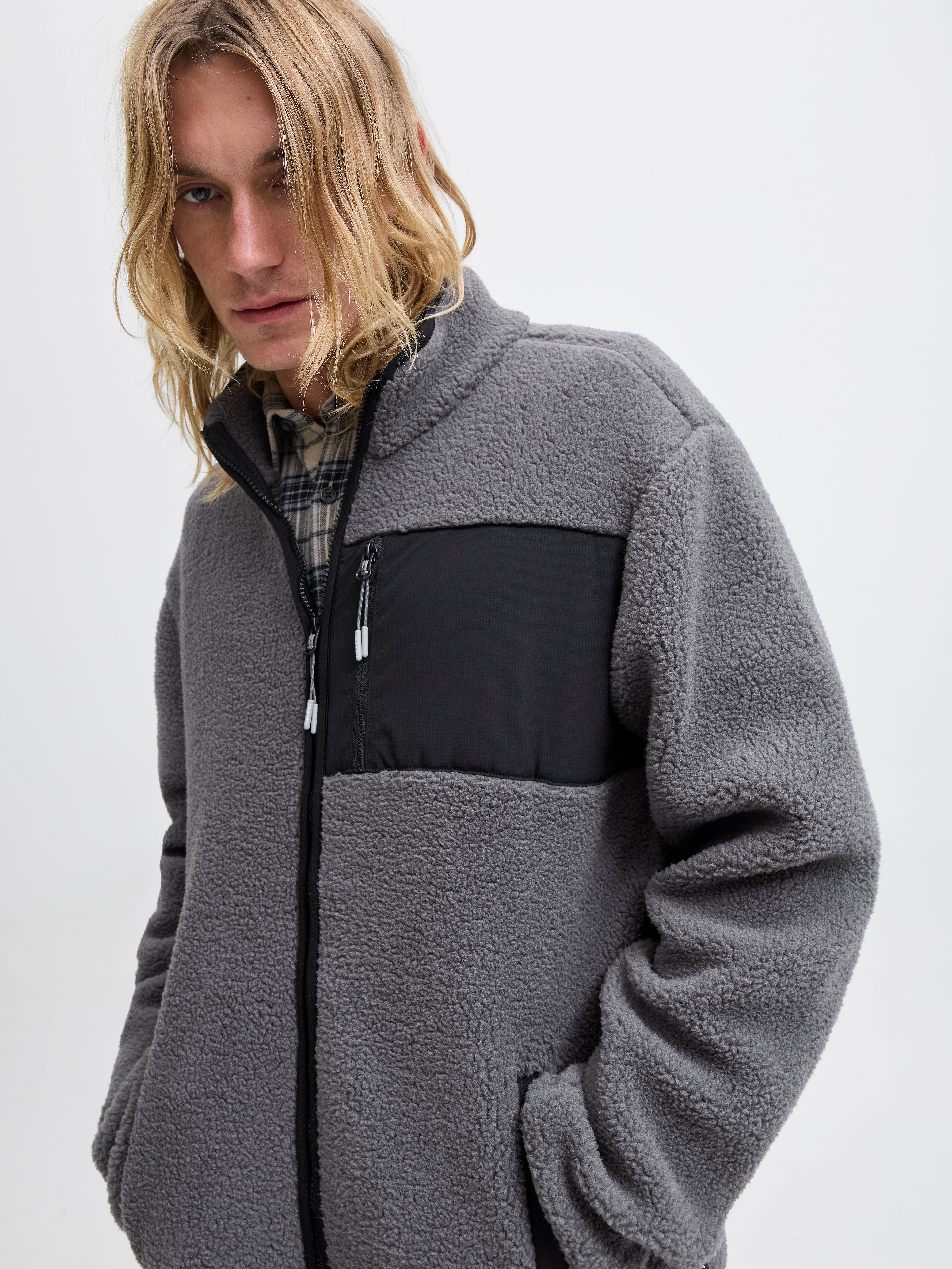 Fleecejacke Dunkelgrau Jack Jones® - Main Image