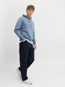 Jack & Jones Wide Leg Fit Κλασικό παντελόνι -Dark Navy - 12279332
