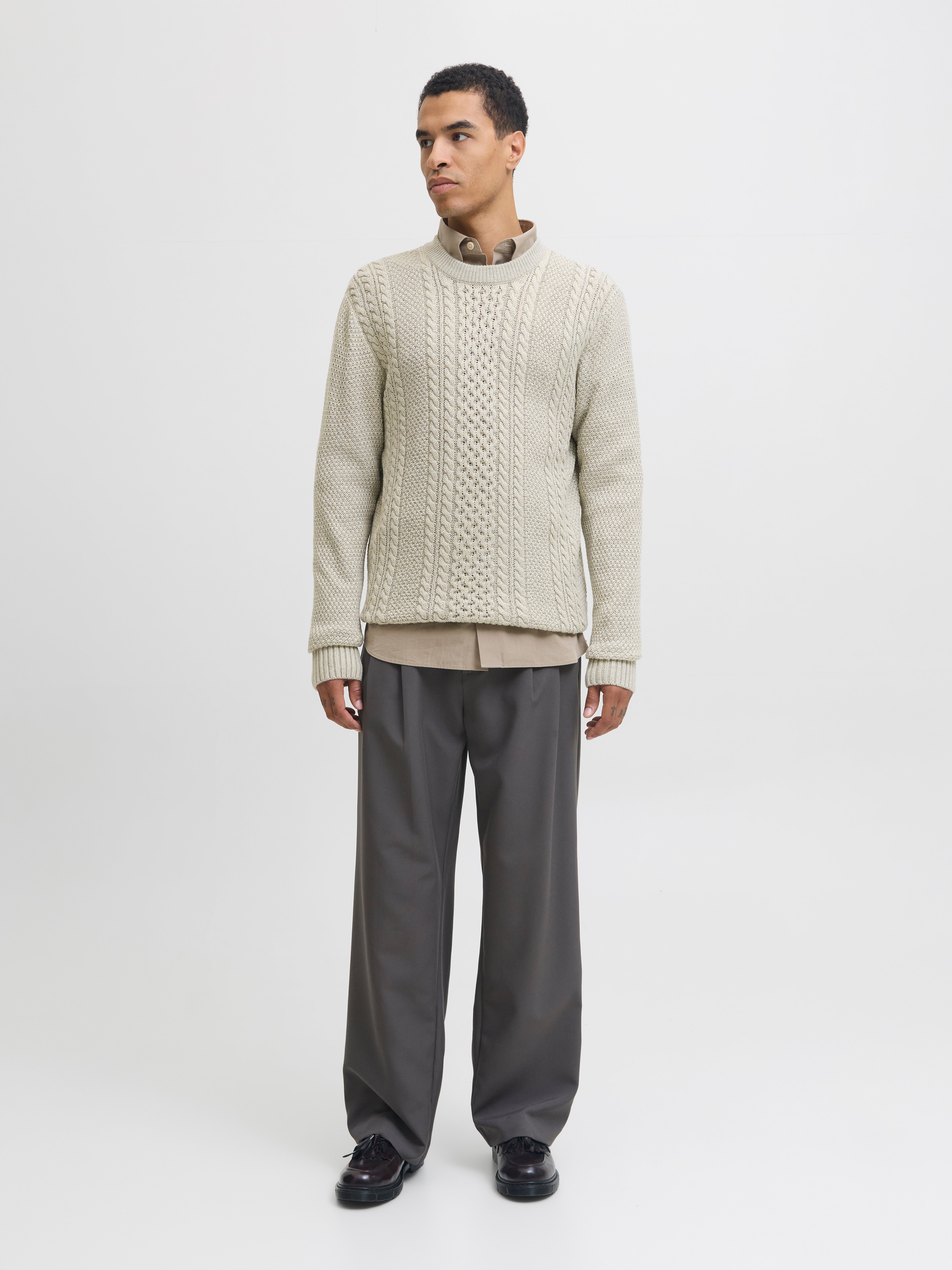 Thumbnail - Einfarbig Strickpullover