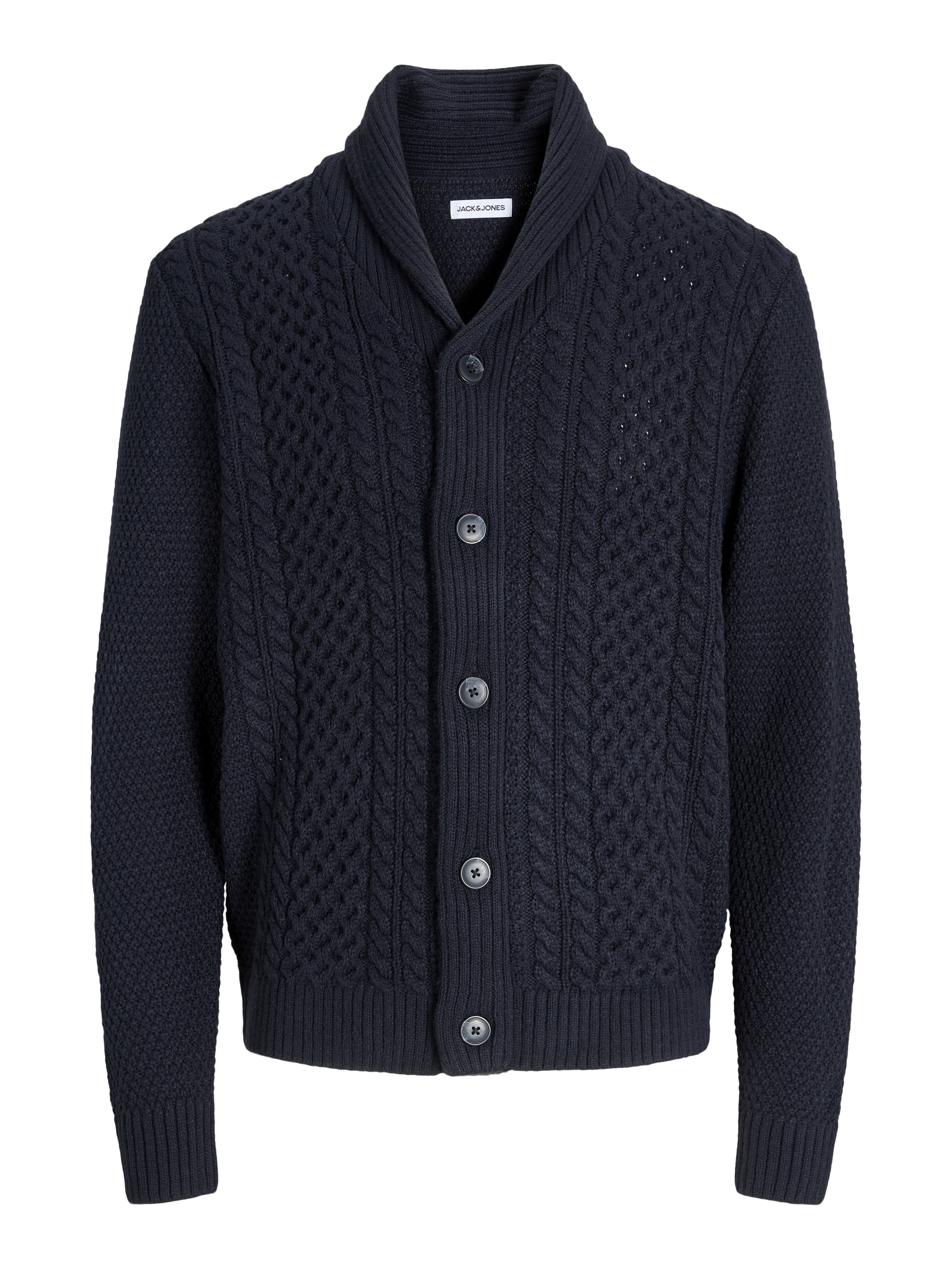 Thumbnail - Einfarbig Strickjacke