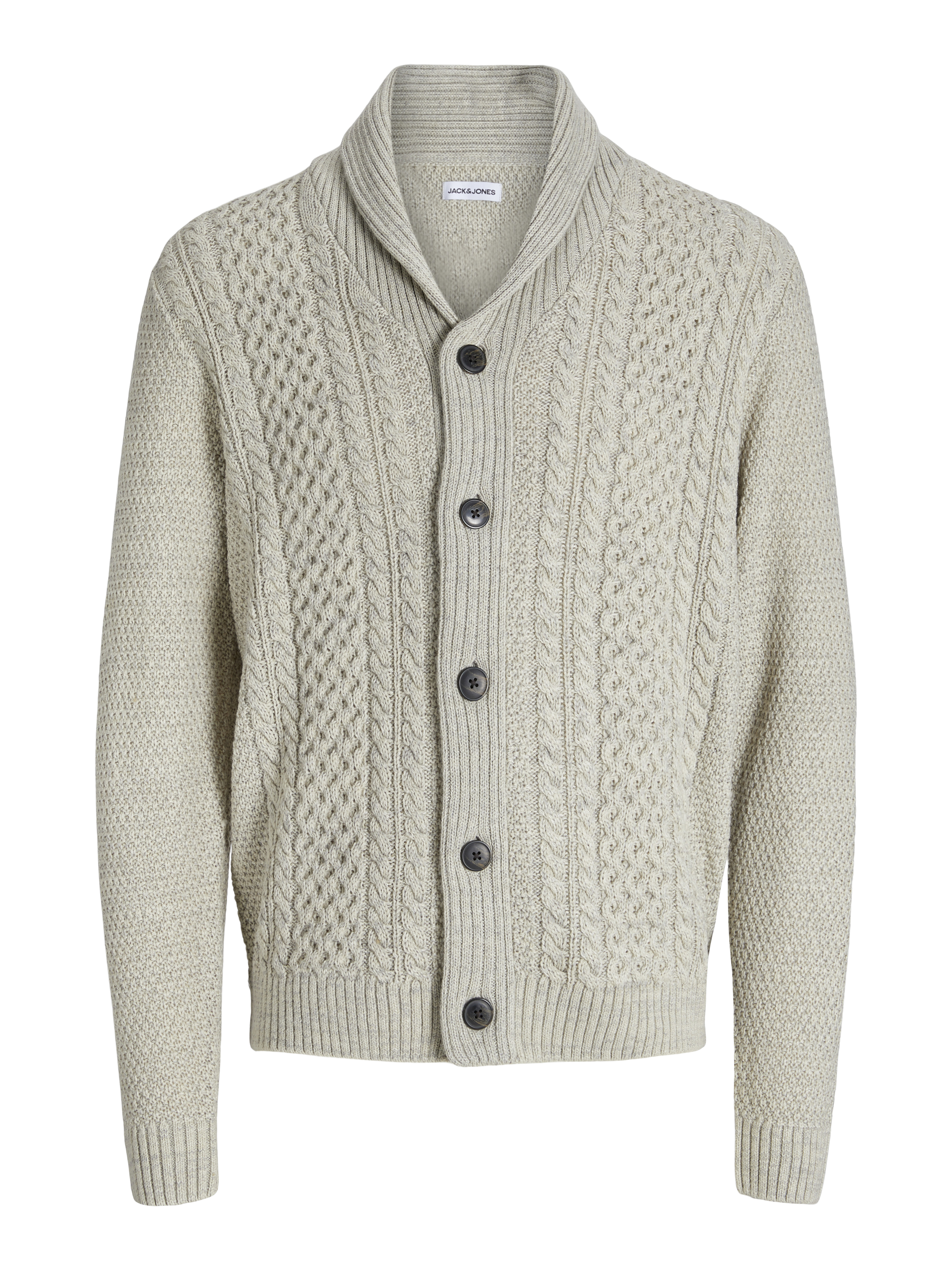 Thumbnail - Einfarbig Strickjacke