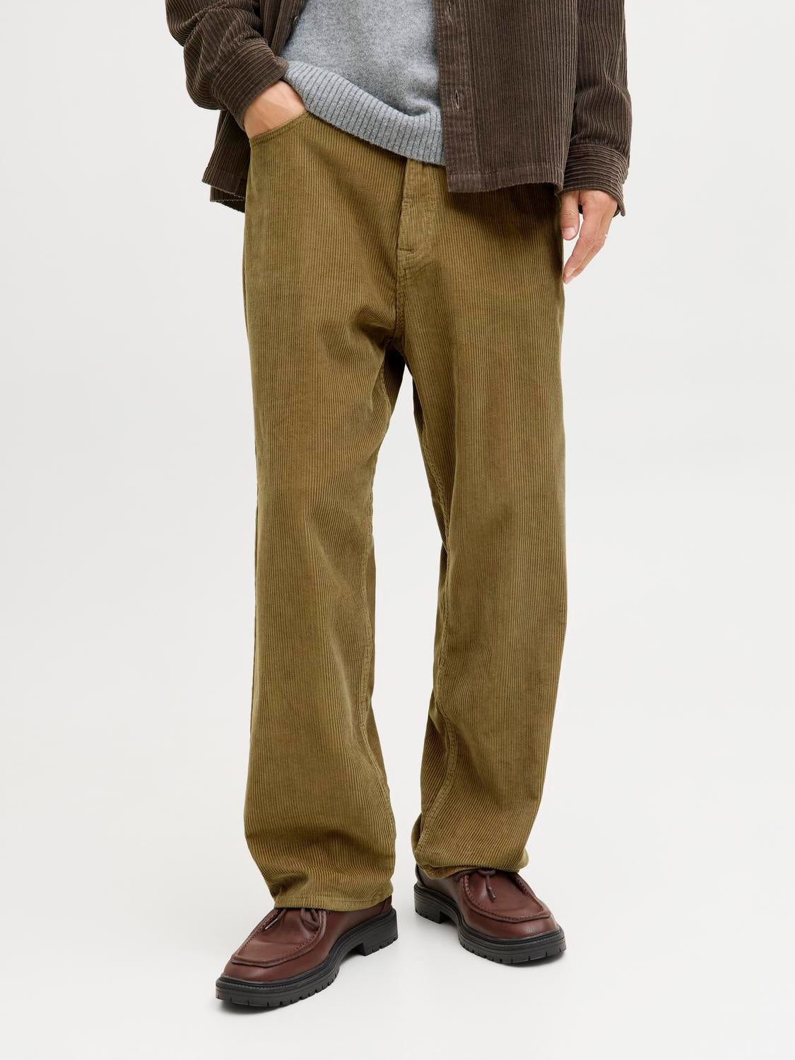 Wide-Leg Fit Classic pants | Medium Brown | Jack & Jones®