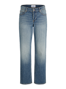 JJXX JXHANOI STRAIGHT MW JEANS C252 DNM NOOS -Medium Blue Denim - 12279505
