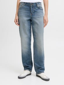 JJXX JXHANOI STRAIGHT MW JEANS C252 DNM NOOS -Medium Blue Denim - 12279505