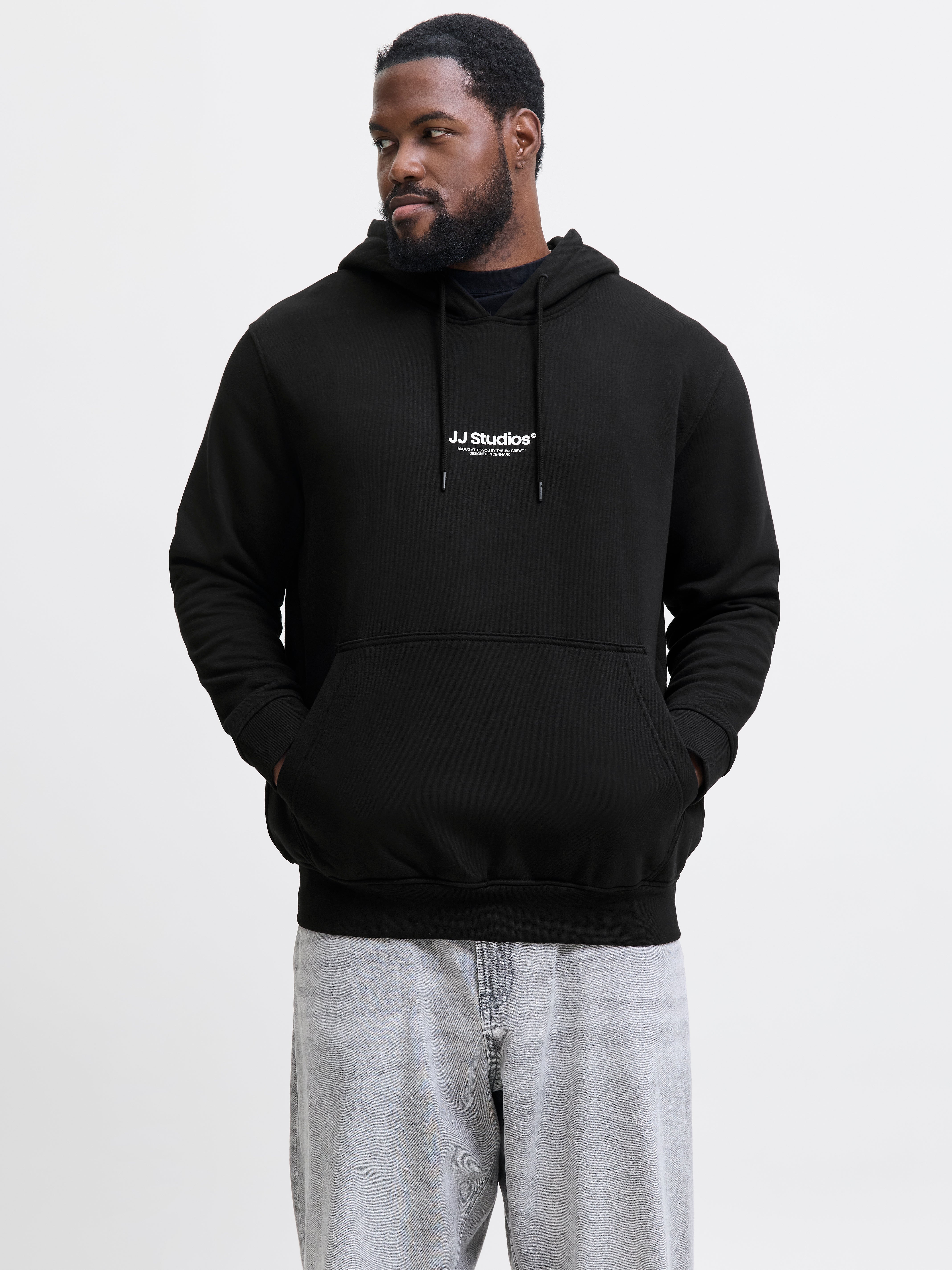 Thumbnail - Plus Size Gedruckt Kapuzenpullover