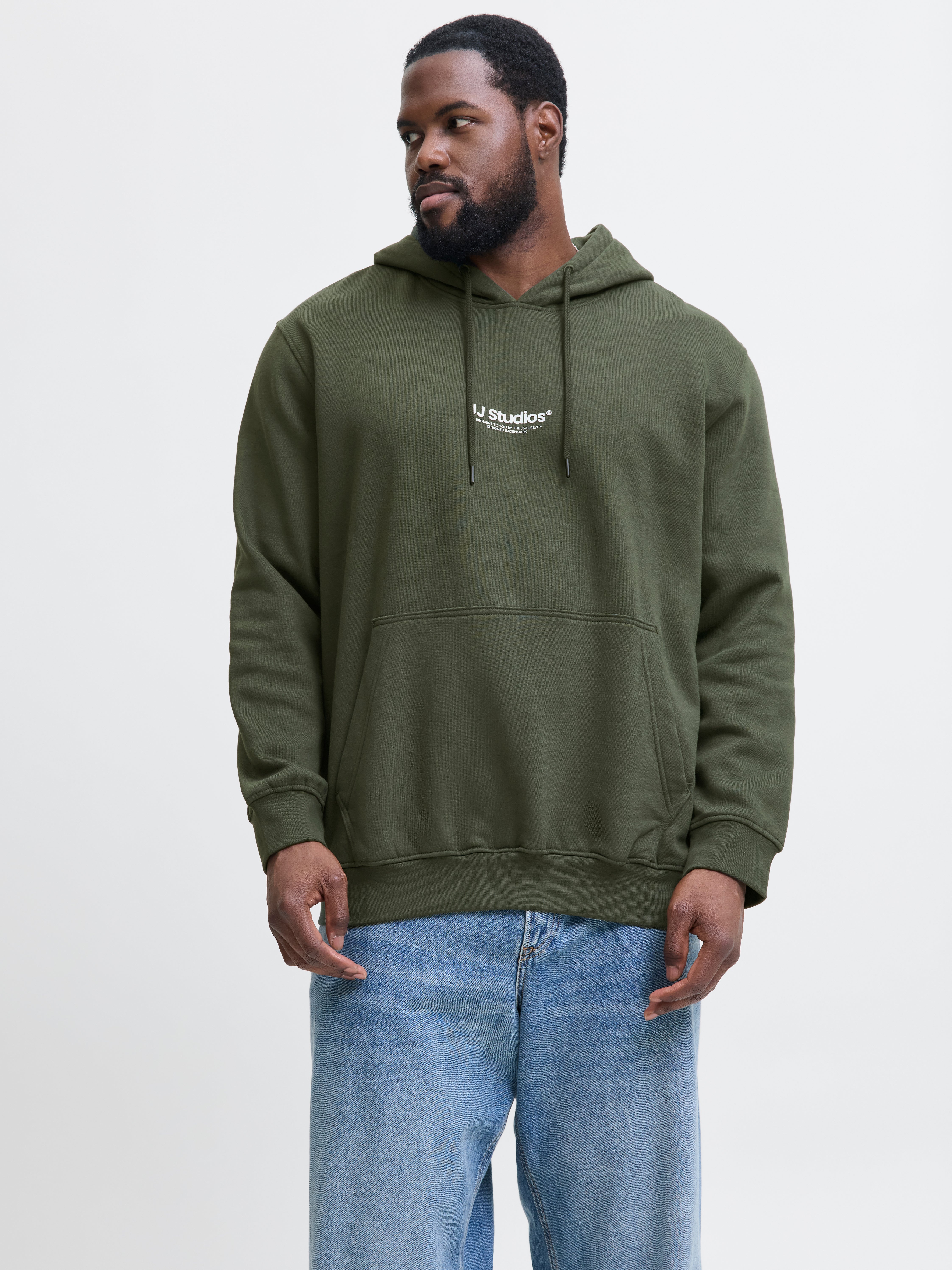 Thumbnail - Plus Size Gedruckt Kapuzenpullover