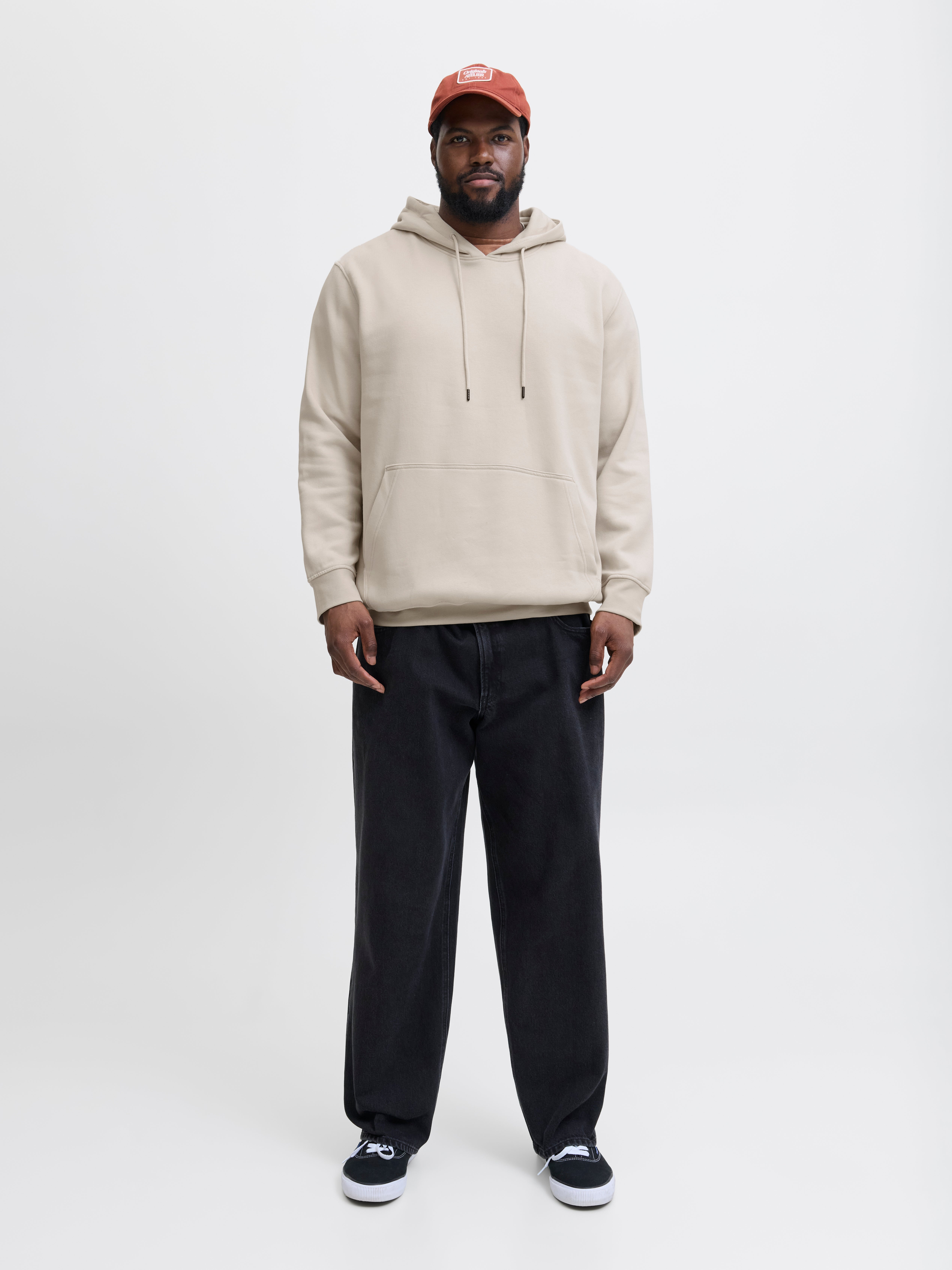 Thumbnail - Plus Size Gedruckt Kapuzenpullover