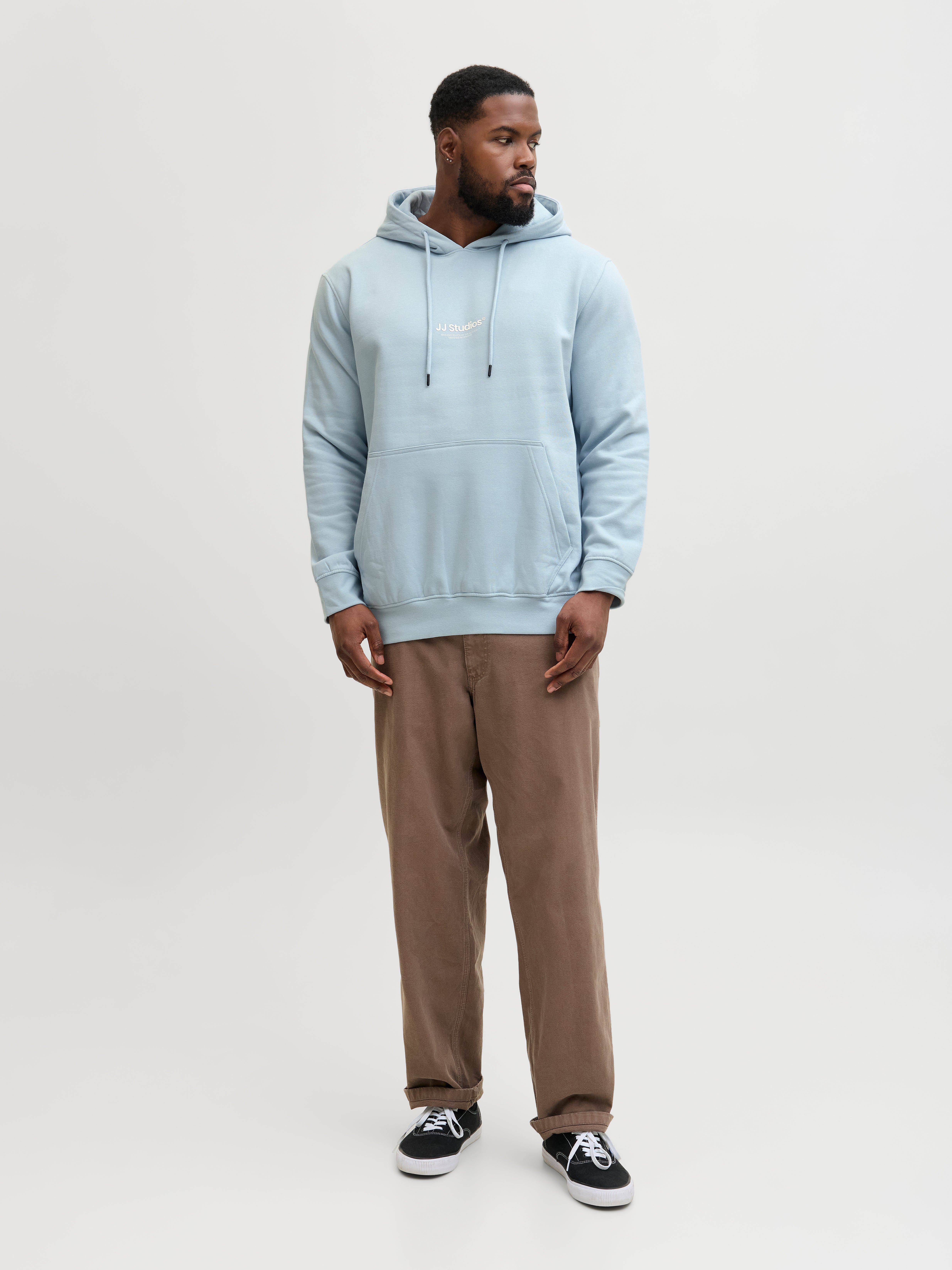 Thumbnail - Plus Size Gedruckt Kapuzenpullover