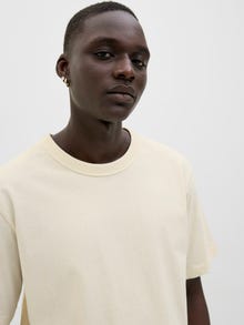 Jack & Jones Enfärgat T-shirt -Antique White - 12279526