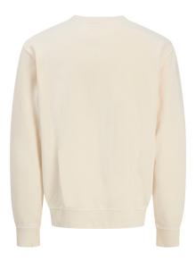 Jack & Jones Logo Sweatshirt -Antique White - 12279531