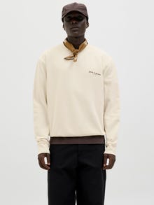 Jack & Jones Sweat-shirt -Antique White - 12279531